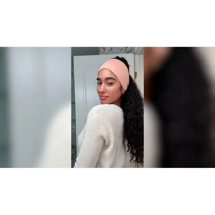 RECYCLED FABRIC Diademas turbantes elásticas de tela reciclada sujetador de cabello