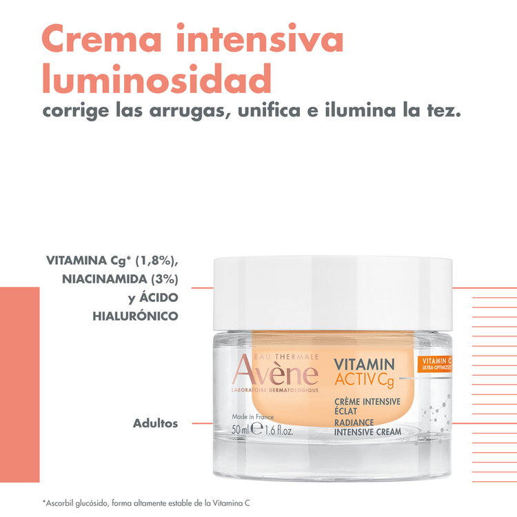 Vitamin Activ Cg Crema facial intensiva luminosidad piel radiante al instante