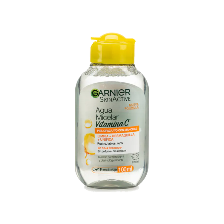 Skin Active - Agua micelar desmaquillante, nueva fórmula con Vitamina C