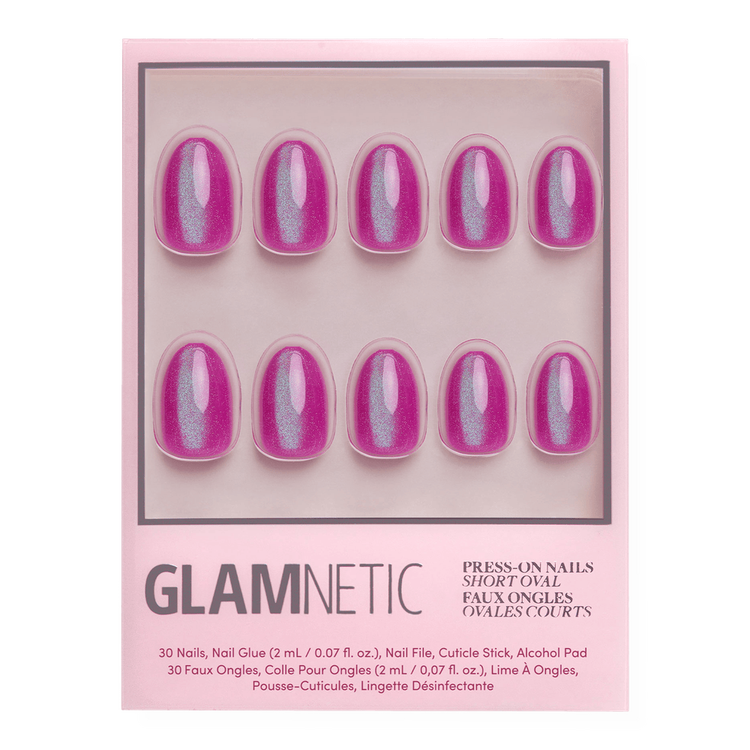 Berry Fizz Press-On Nails Uñas postizas efecto tridimensional fascinante.