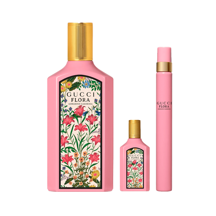 Flora Gorgeous Gardenia - Set de regalo, Eau de Parfum 100 ml + Spray 10 ml + Mini 5 ml