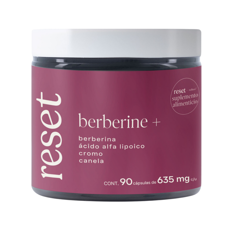 Berberine + Suplemento alimenticio contribuye a soporte metabólico, control de glucosa y manejo de peso