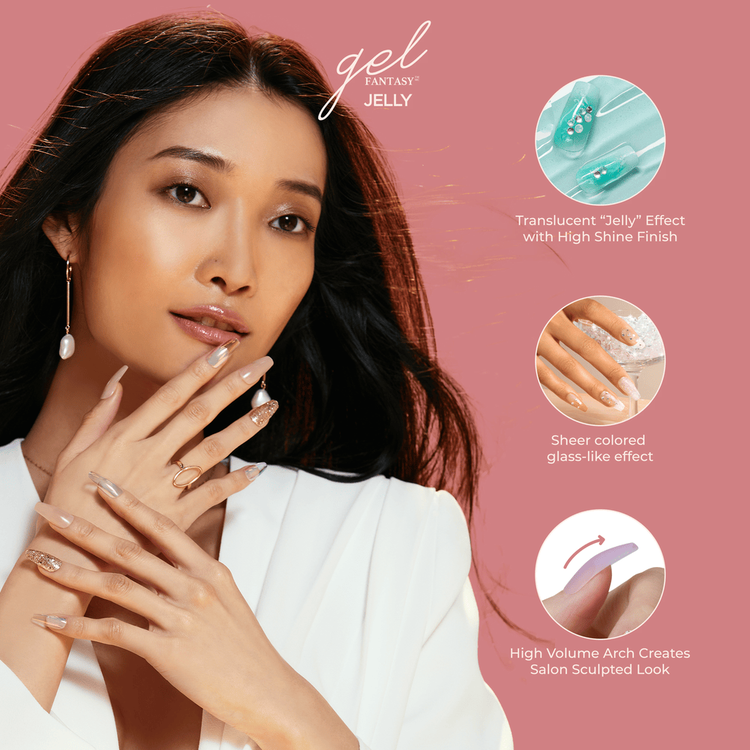 Gel Fantasy Jelly Uñas postizas hasta 7 días de duración