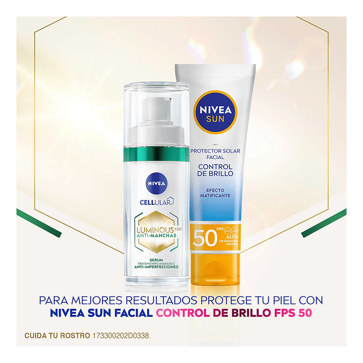 Luminous 630 Serum Facial Antimanchas triple acción reduce hasta 81% manchas