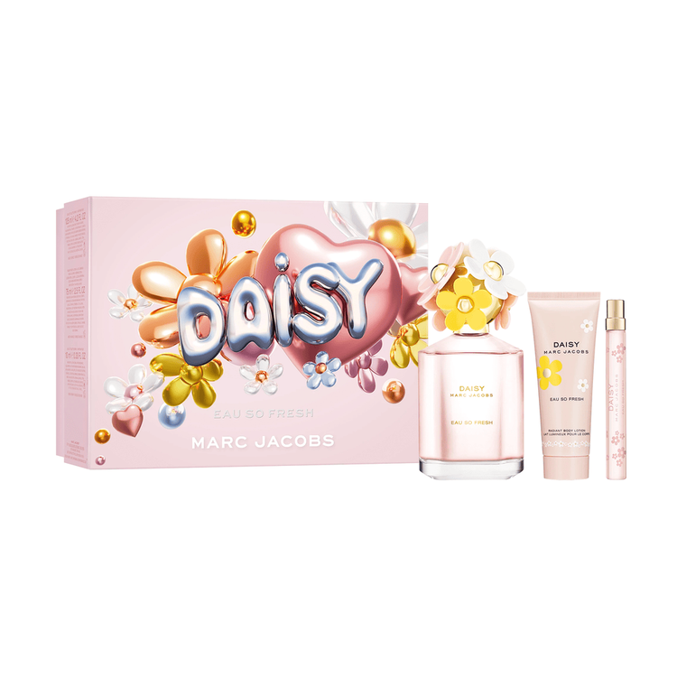 Daisy Fresh Women - Set de regalo, Eau de Toilette 125 ml + Body Lotion 75 ml + Spray 10 ml