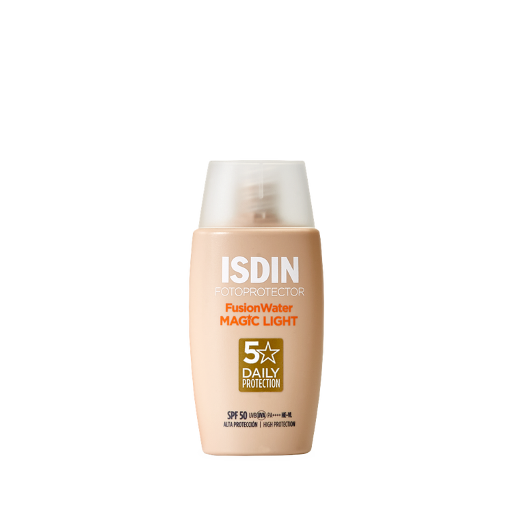 Fusion Water Magic Protector solar facial control de brillo