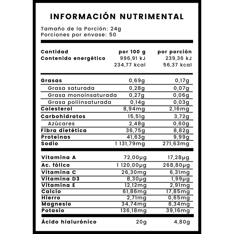 Suplemento alimenticio, para piel firme, cabello fuerte y articulaciones saludables