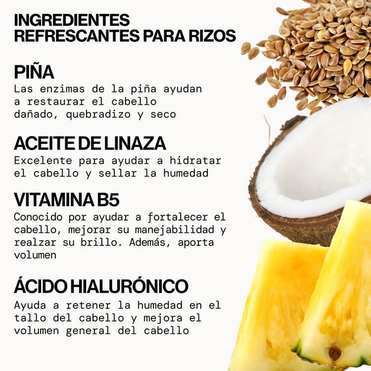 Frizz Control & Curl Reboot Mist - Tratamiento sin enjuague, ideal para rizos