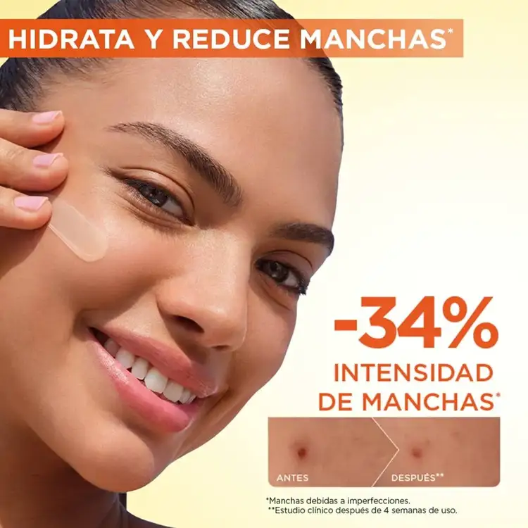 Vitamina C Toque Seco - Hidratante antimanchas, con vitamina C y ácido hialurónico