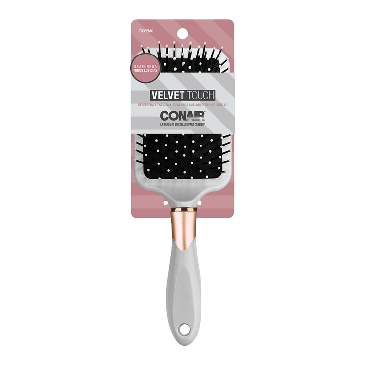 Conair - Cepillo de pala acojinado color blanco con dorado