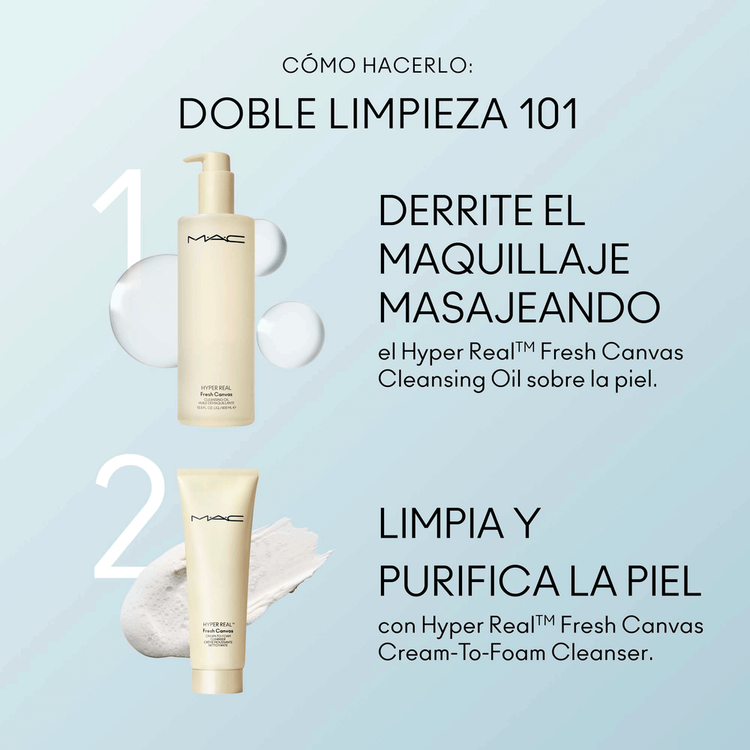 Hyper Real Fresh Canvas Cream To Foam Limpiador en crema limpia, suaviza e hidrata piel