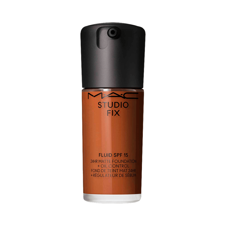 Studio Fix Fluid Spf 15 24Hr Matte Foundation + Oil Control Base de maquillaje mate natural, controla grasa e hidrata