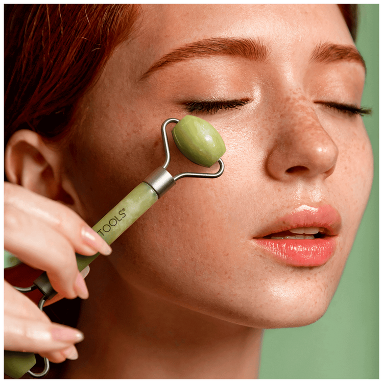Jade Roller & Gua Sha - Rodillo de jade y gua sha, para uso facial