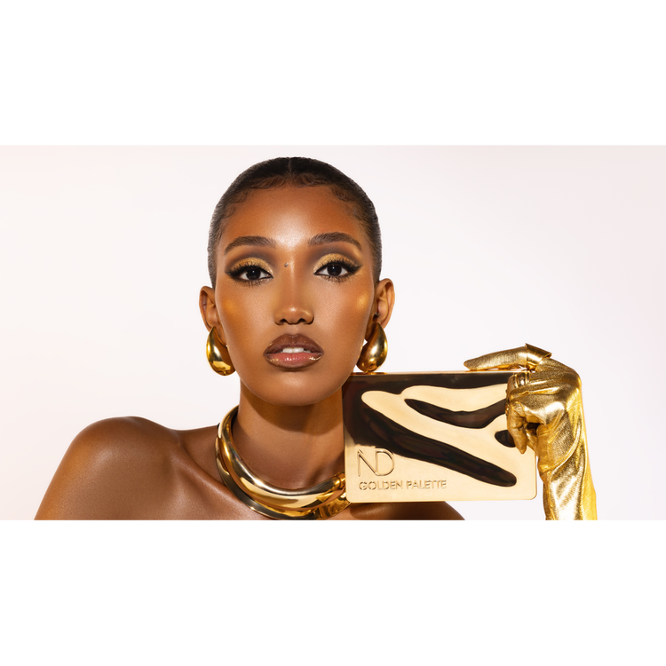 Golden Paleta de sombras 15 tonos dorados