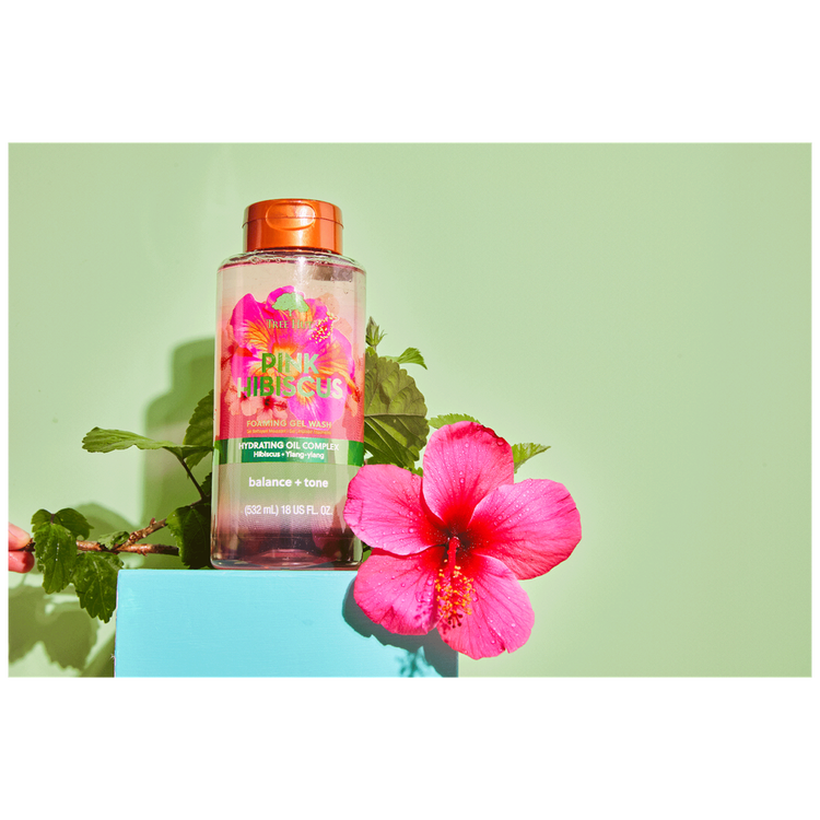 FoamingGelWashPinkHibiscus-Bodywash,dejatupielsuave