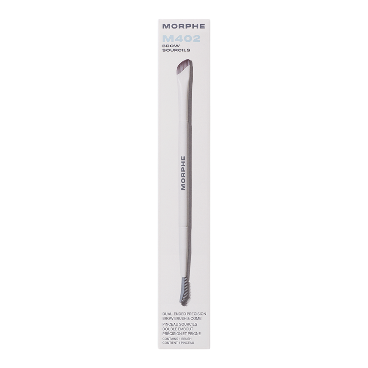 M402 Dual-Ended Precision Brocha y cepillo para ceja efecto laminado