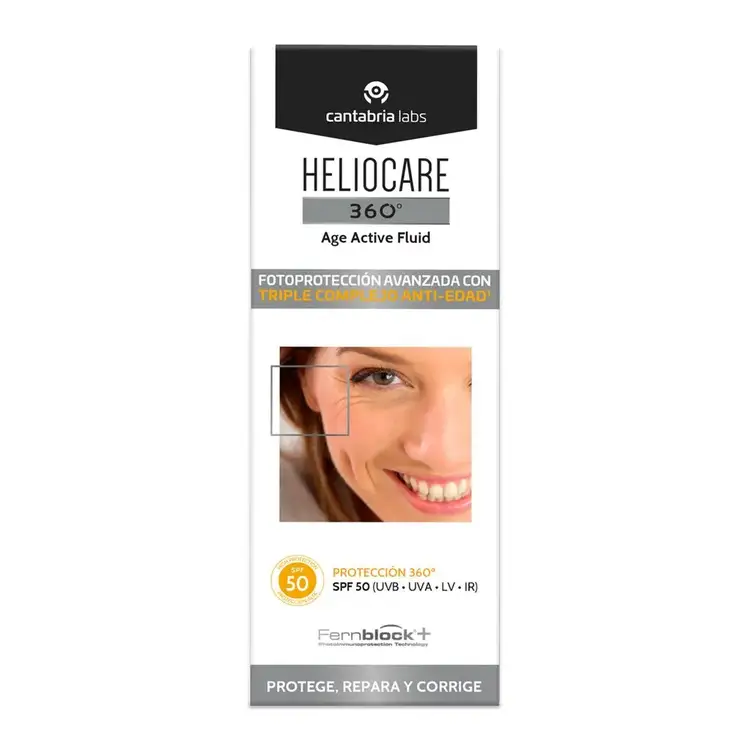 Heliocare 360° Age Active Fluid SPF 50 Protector solar facial ultraligero contra el fotoenvejecimiento