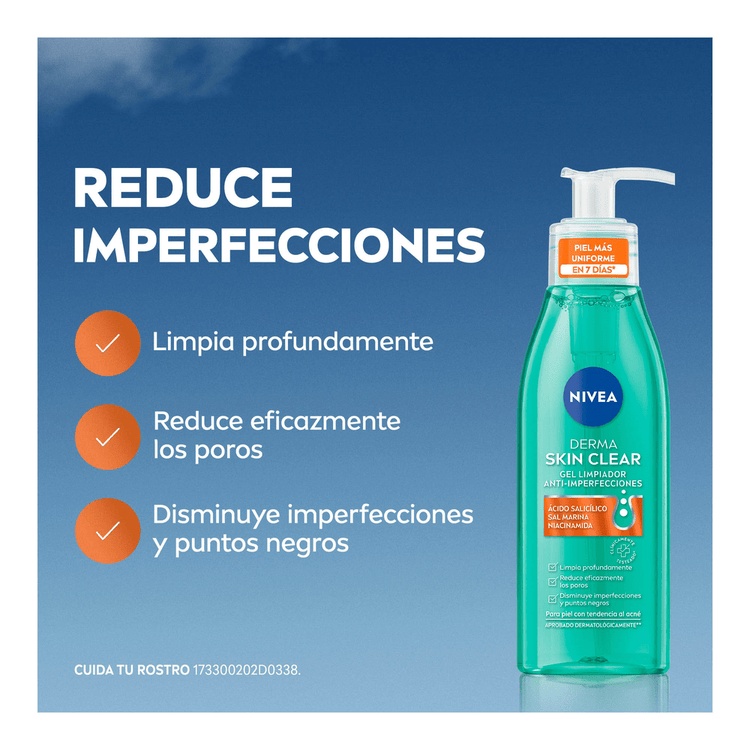 Derma Skin Gel Limpiador Facial gel limpiador antiimperfecciones