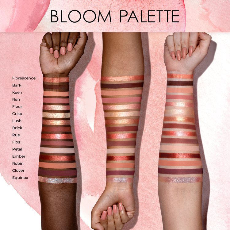 Bloom Paleta de sombras textura suave