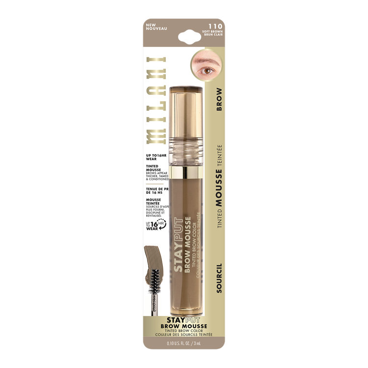 Stay Put - Mousse para cejas, con tinta de alta pigmentación