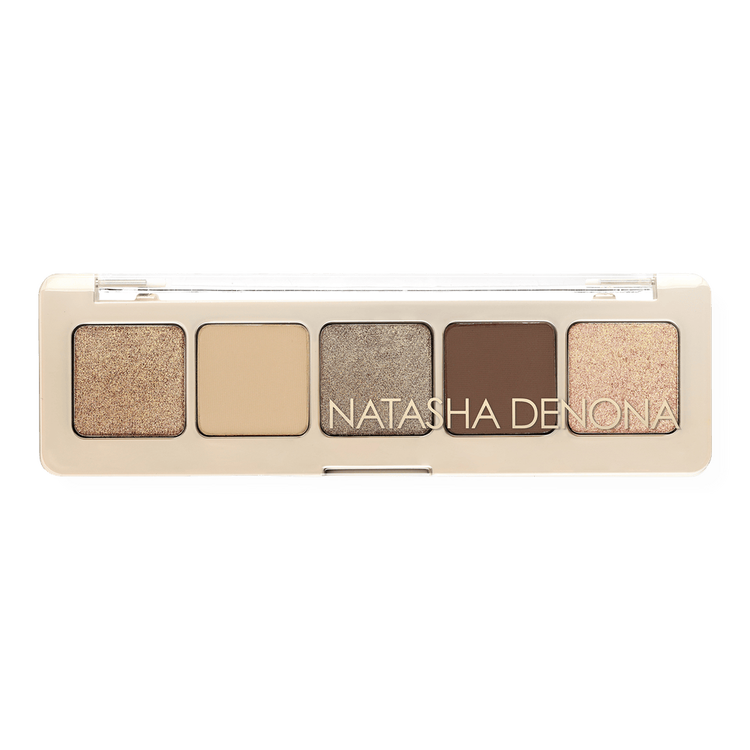 Mini Glam Paleta de sombras 5 tonos dorados, marrones y gris pardo