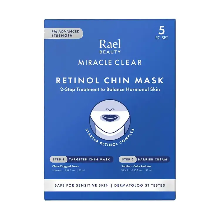 Miracle Clear Retinol Chin Mascarilla combate el acné