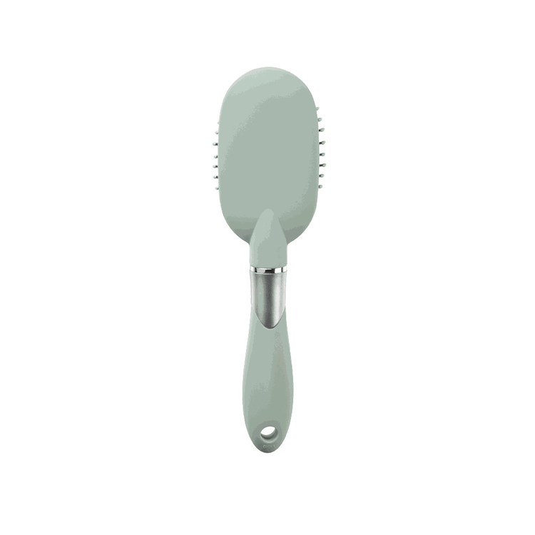 Velvet Touch - Mini cepillo ovalado, color verde