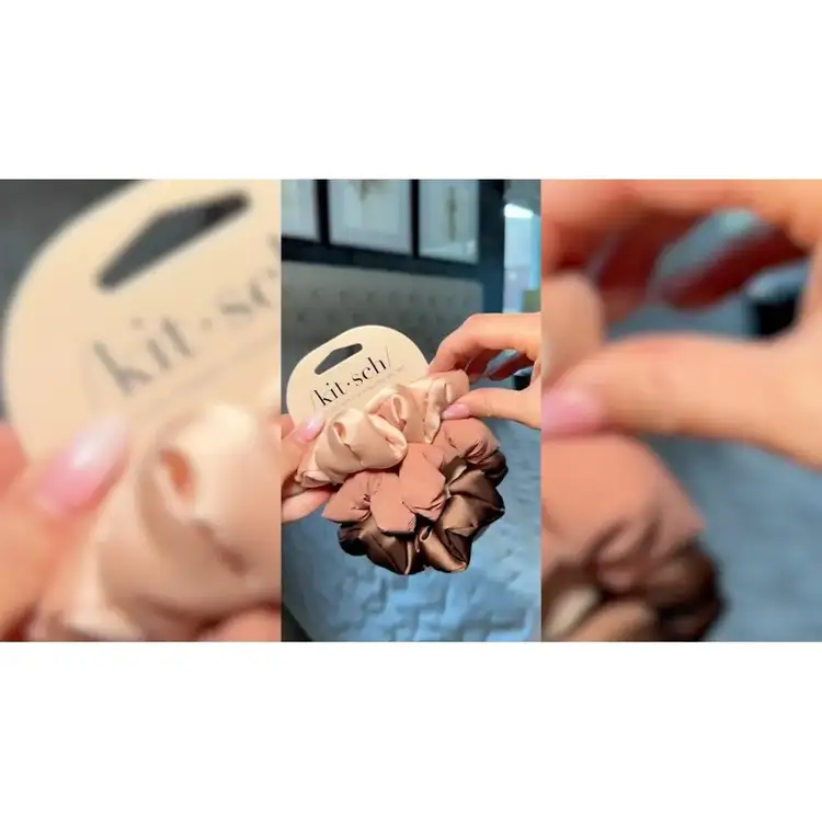 Recycled Fabric Puffy Scrunchies Scrunchies para cabello volumen para el cabello