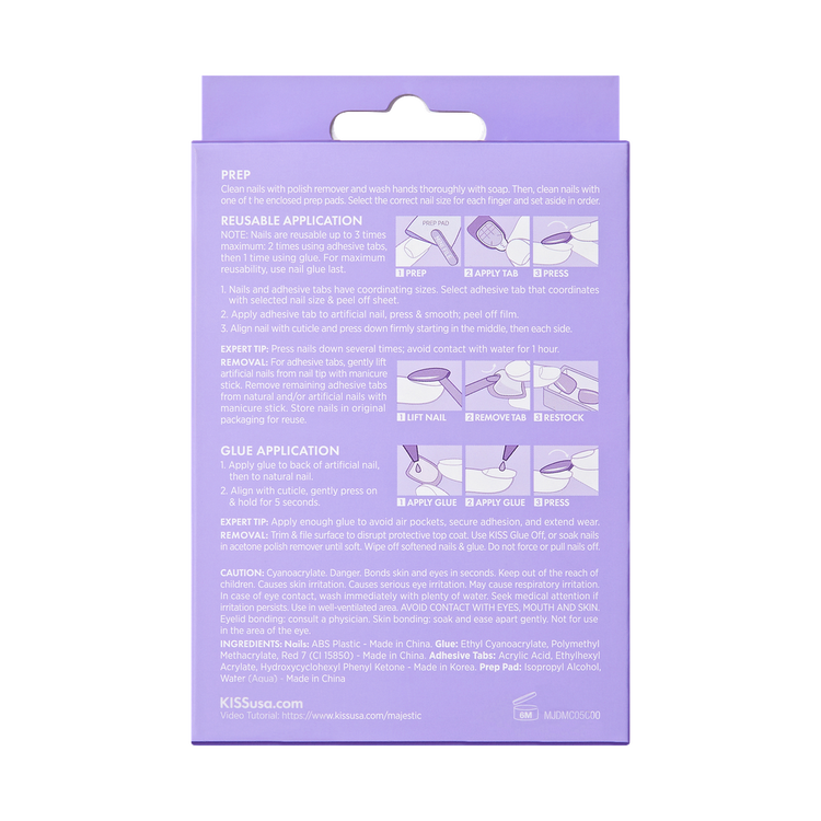 Majestic Pestañas de tira hasta 7 días de duración