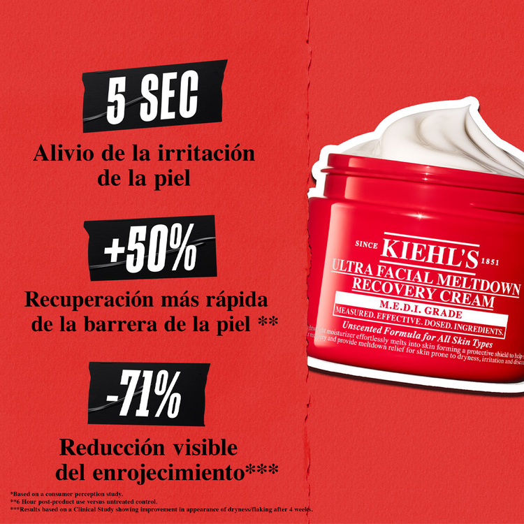 Ultra Facial Meltdown Recovery Cream - Crema hidratante facial, repara la piel extremadamente seca y sensible