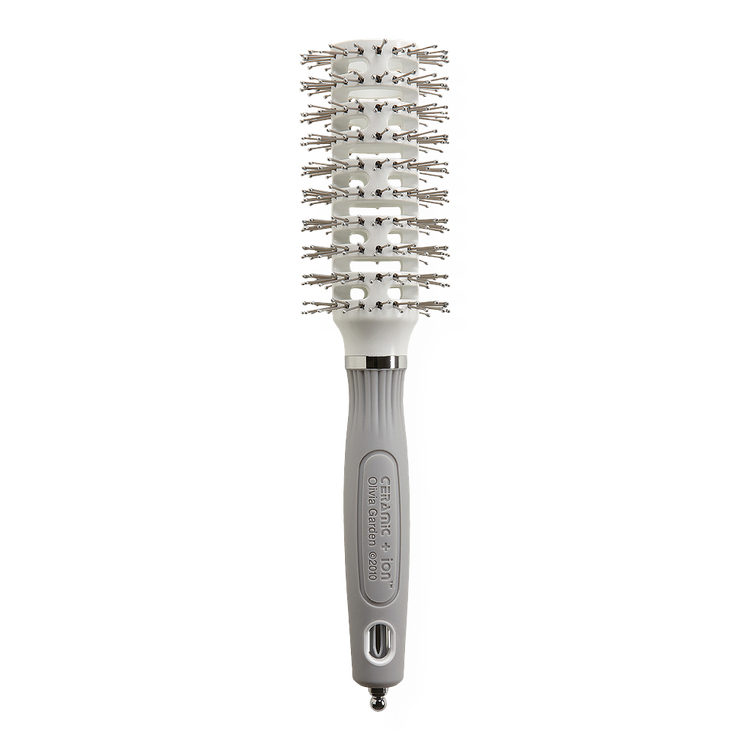 Ceramic + Ion Turbo Vent Pro Round - Cepillo para cabello, crea rizos, ondas y voluminiza