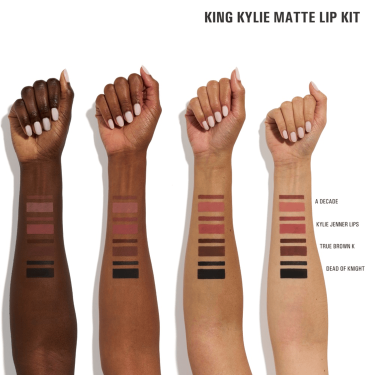 Kylie Cosmetics King Kylie Collection - 2-Piece Matte Lip Kit, lip kit acabado mate con cobertura completa