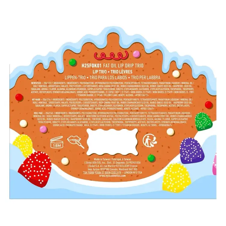 Gingerbaddie - Fat Oil Trio, set de aceite labial de edición limitada