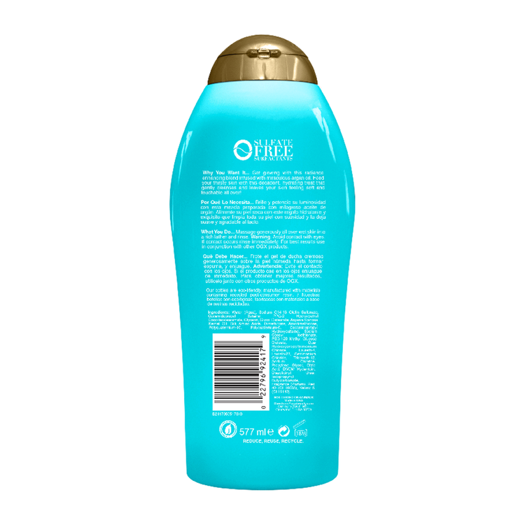 OGX Argan Oil Of Morocco Extra Strength - Body wash, con aceite de argán