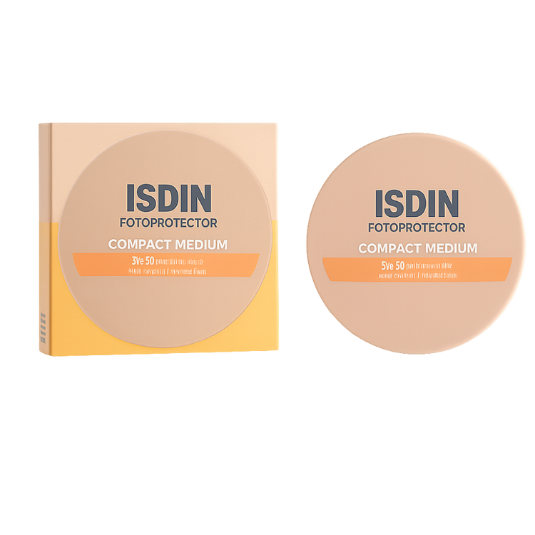Isdin Compact Medium Protector solar facial con color