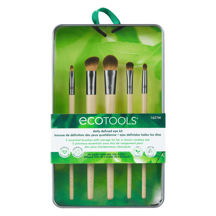 Daily Defined Eye - Set de brochas para ojos, para sombras, delineador y purpurina