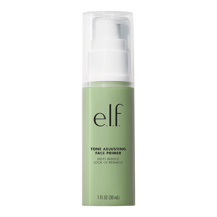 e.l.f. Tone Adjusting Face Primer Primer de rostro para mantener el maquillaje en su lugar y minimizar la rojez