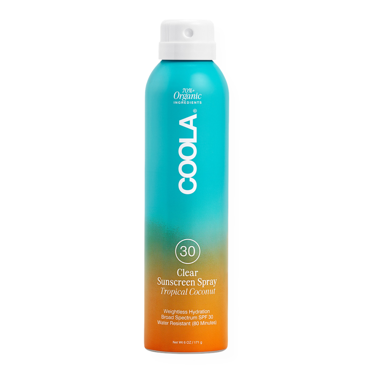 Classic Body Organic Sunscreen Spray SPF 30 Tropical Coconut - Spray corporal, resistente al agua