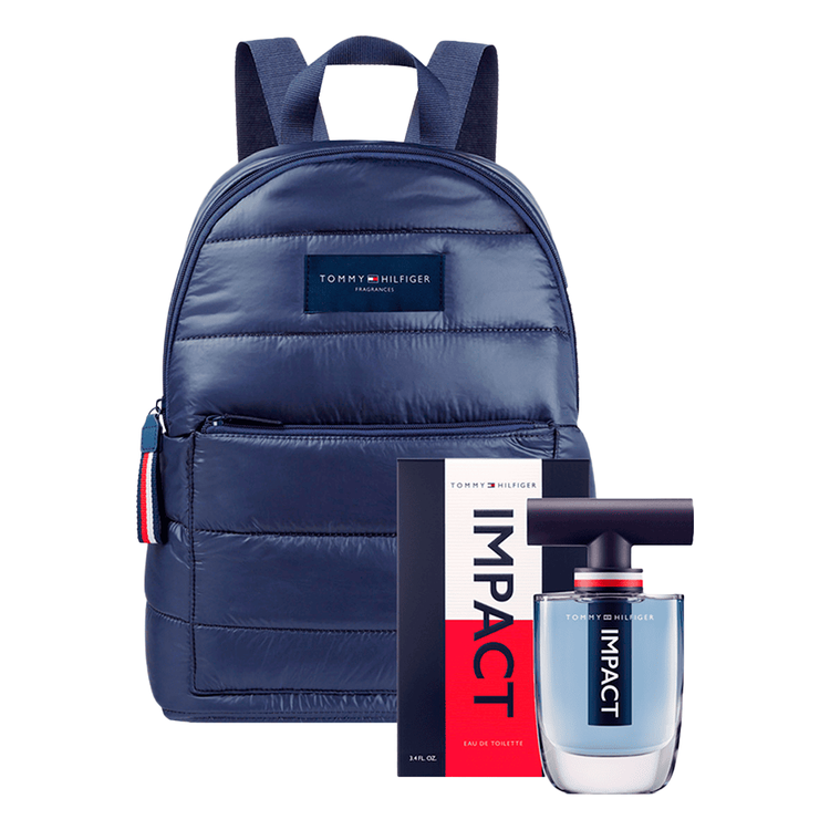 Impact - Set de regalo, Eau de Toilette 100 ml + Mochila Puffer