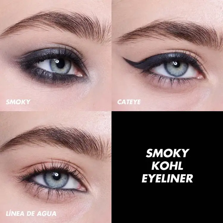 e.l.f. Smoky Kohl Eyeliner Lápiz delineador de ojos kohl suave para crear looks de ojos ahumados y difuminados