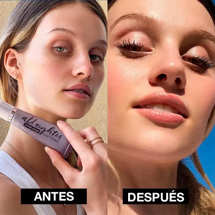 All Nighter Ultra Glow Face Primer Prebase base glowy de larga duración