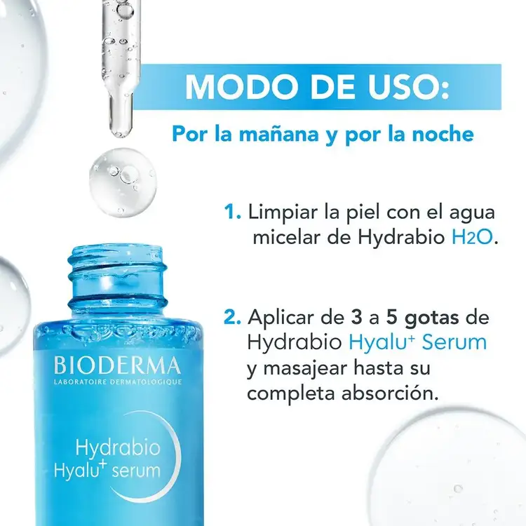 Hydrabio Hyalu+ - Suero hidratante, promueve la auto hidratación