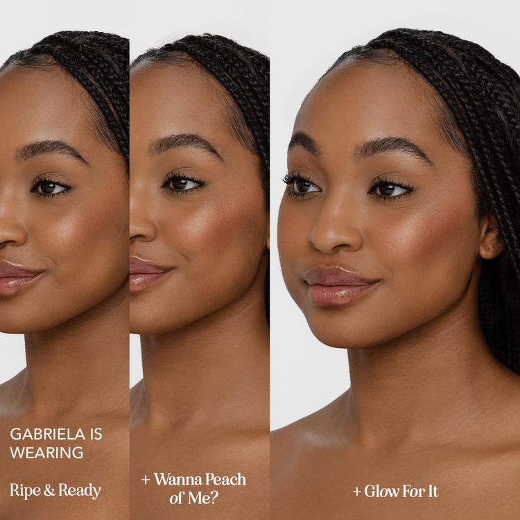 Go Flush Yourself Blush & Highlight Face Paleta de rubores e iluminador iluminación y color natural para el rostro