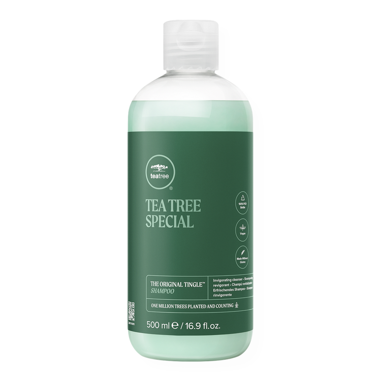 Tea Tree Shampoo revitaliza el cuero cabelludo