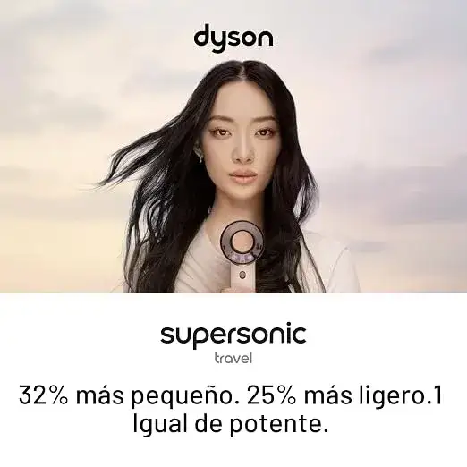 Supersonic Travel - Secadora de cabello, tamaño ideal para viajar