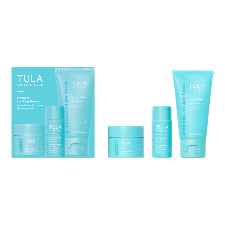 Skincare Starting Lineup Travel-Size Skincare Set de descubrimiento tamaño viaje ideal para viaje