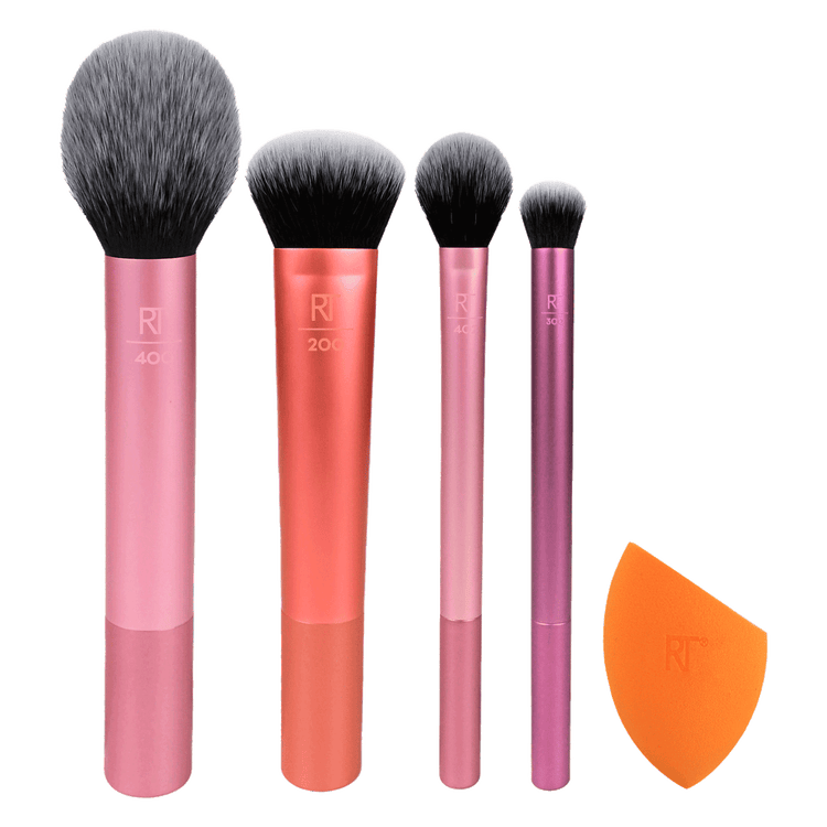 Everyday Essentials - Set de brochas y esponja, para aplicación de maquillaje