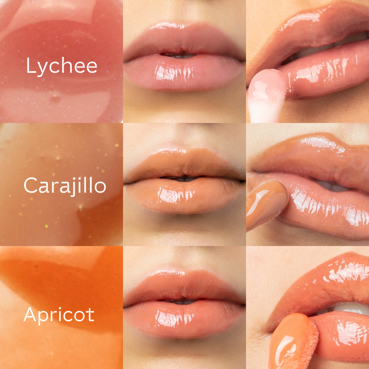 Gloss + Shimmer - Brillo labial y brillos sueltos, hidratante
