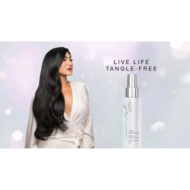 Platinum Pearl Detangler Acondicionador ayuda a desenredar