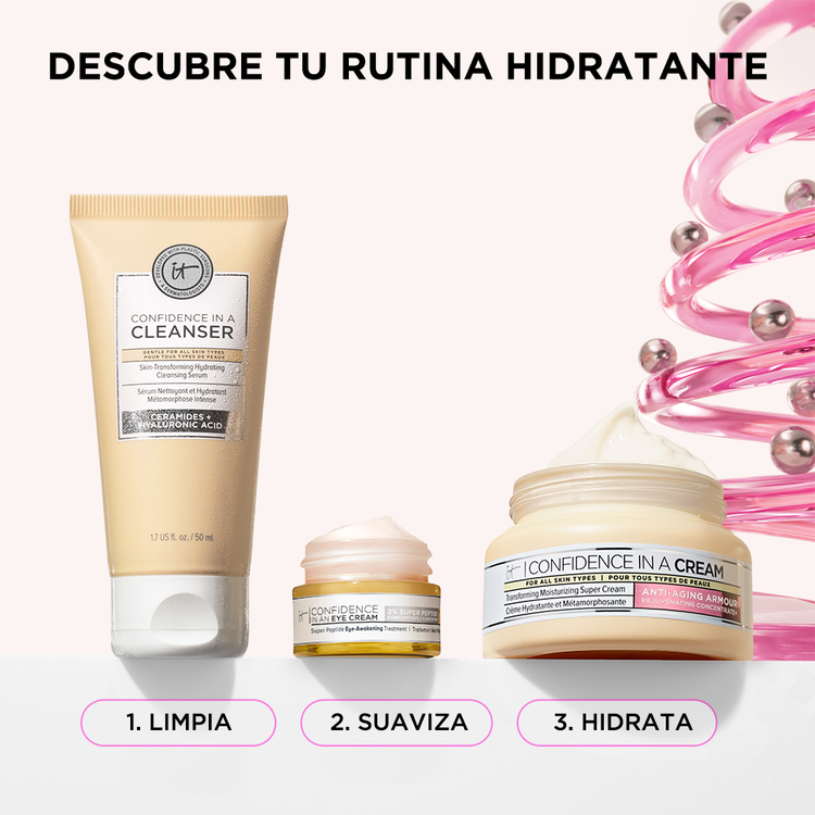 Holiday Confidence - Set de regalo, crema 60 ml + Limpiador facial 120 ml + Crema contorno de ojos 15 ml